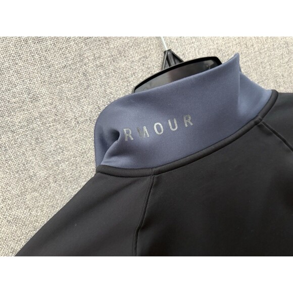 Under Armour Coldgear Half Zip Reflective Training Top Women's Size M Blue Black - Picture 7 of 8